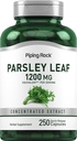 Tambahan Piping Rock Parsley Capsules 124; 1200mg 124; 250 Pil 12.4; Herb Ekstrak 126; Non-GMO, Gluten Bebas