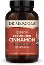Dr. Mercola Biodynamic Organic Fermented Cinnamon - Supports Metabolic Health - High-Flavonoid Cinnamon Extract - USDA Organic, Non-GMO, Gluten-Free & Soy-Free - 180 таблеток