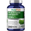 NusaPure Oregano Oil Leaf Capsules, 307.68 mg, 200 Veg Capsules (Non-GMO, Vegan)