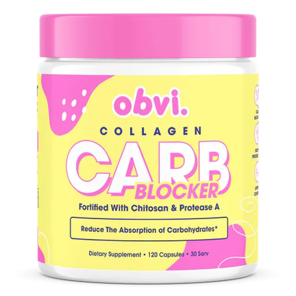 Obvi Guilt-Free Carb Blocker | Supports Fitness Goals | Carb Absorption Blocker with White Kidney Bean Extract | 120 Capsules, 30 Servings