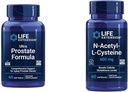 Life Extension Ultra Prostate Formula, Saw Palmetto para homes, pygeum, picado Nettle & N-Acetyl-L-Cysteine (NAC), Immune, Respiratorio, Saúde do fígado, NAC 600 mg