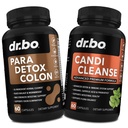 Colon Cleanse Pills Body Detox & Candi Cleanse - Intestinal Guard Cleanser for Stomach & Oral Herbal Oregano & Caprylic Acid Probiotic Complex Capsules, Herbal Wormwood Black Walnut Clove Women Men