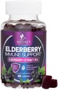 Elderberry Immune Support Gummies - Elderberry Extract Sambucus Nigra - Black Elder Berry Vitamin Supplement - Natural, Daily Immune Support Kids & Adults Love - Delicious Berry Flavor - 60 Gummies