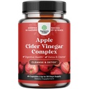 Cleansing Apple Cider Vinegar Capsules - ACV Cleanse and Detox Pills for Gut and Digestive Health with Slimming Cayenne - Extra Strength ACV Capsules for Gut Cleanse and Full Body Detox - 60 Count