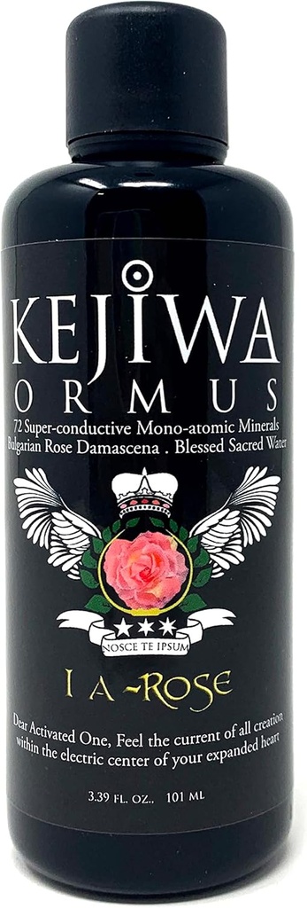Kejiwa I A-Rose Ormus: Monoatomic Gold Minerals Infusioned with Organic Rose Damascena -garīgās apziņas papildinājums sirds Čakras aktivizēšanai 3.4 fl oz