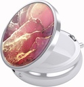 Nipichsha Pill Box, Small Pill Case for Purse & Pocket, Cool Travel Medicineer, Portable Medicine Container Holder to Hold ויטמינים, תרופות, שמן דגים ותוספים, Red Marbles, Red Marble