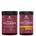 Ancient Nutrition Multi Collagen Protein Powder, Unflavored, 45 Servings + Multi Collagen Protein Powder, Gut Restore, 20 Servings