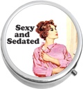 Scatola di pillole di vitamina di medicina sexy e sedated