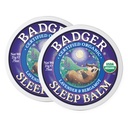 Badger Sleep Balm, Organic Essential Oil Aromatherapy Natural Sleep Balm för vuxna och barn, Relaxing & Calming Lavender & Bergamot Natural Sleep Support, .75 oz Tin, 2-Pack