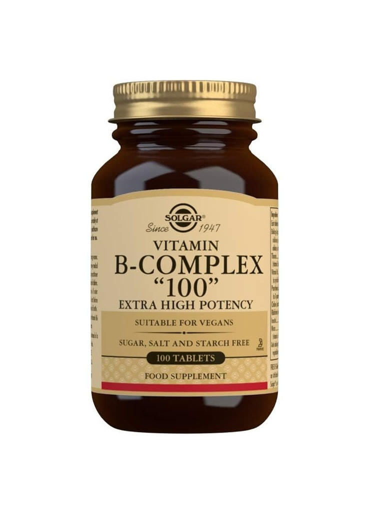 B-Complex "100" Solgar 100 Tabs