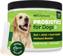 Pet Ultimates Probióticos para cans - 22-Species Dog Probiotics for Digestive Support & Antibiotics Recovery - Skin and Coat Supplement, Enhances Vitality - Dog Health Supplys (1 Pack)