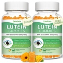 2 Pack Lutein Gummies 25mg, Sugar Free Lutein Zeaxanthin Supplements Gummies, Eye Health Supplement for Adults, Eye Vitamins Lutein for Vision and Blue Light Protection, Mango Flavor, 120 Count