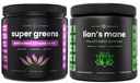 NutraChamps Super Greens Antioxidant & Lion's Mane Powder. Digestive, Immunity & Adaptogen Support