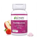 EZ Melts Dissolvable Sugar-Free Kombucha Tablets with SCOBY & Apple Cider Vinegar, Gut Health Supplements for Men & Women, Apple Berry Flavor, 2-Month Supply - 1 Pack