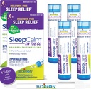 Boiron SleepCalm On the Go Sleep Aid for Deep, Relaxing, Restful Nighttime Sleep - Melatonin-Free və Non Habit-Forming - Tube başına 80 Count - Blue Pens ilə 4 Tubes