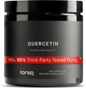 Toniiq Ultra High Purity Quercetin Capsules - 95%+ عالية التحصيل والتوافر الأحيائي - 1000mg Per Serving - 240 Capsules Quercetin supplement