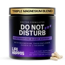 Doctor Formulated Triple Magnesium for Sleep, Calm & Relaxation with Chelated Magnesium Glycinate, L-Theanine, Passionflower & Evodia – Non-Habit, No Melatonin Magnesium Sleep Aid Support Supplement