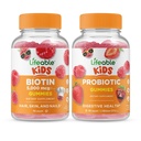 Lifeable Biotin Kids + Probiotic 2 Billion CFU Kids, Gummies Bundle - Great Tasting, Vitamin Supplement, Gluten Free, GMO Free, Chewable Gummy