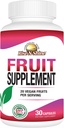 Rise-N-Shine Fruit Supplement with 20 Fruit Blend - Energy Vitamins for Women and Men 30 Day Supply (30 Capsules)