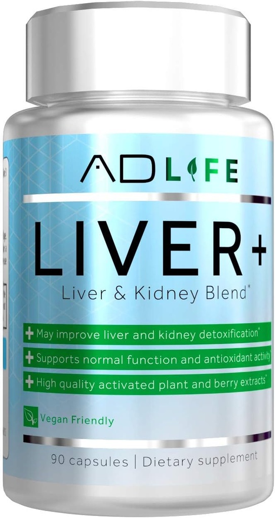 Progetto AD Liver+ Liver Cleanse & Detox, Supplemento al fegato (90 capsule)