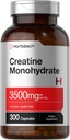 Horbäach Creatina Cápsulas mono-hidratadas □ 3500mg □ 300 Contagem Não-GMO e Suplemento sem glúten