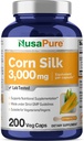 NusaPure Corn Silk Extract 3,000 mg per Caps - 200 Veggie Caps (100% Vegetarian, Non-GMO, Extract 20:1, Vegan)