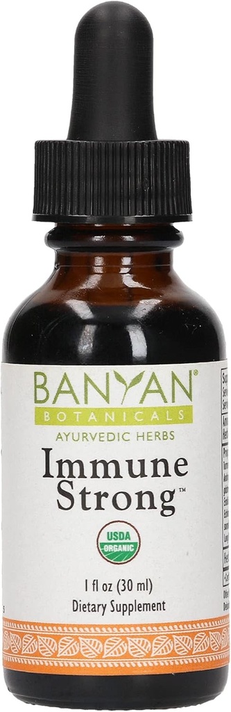 Banyan Botanicals ImmuneTM Strong Liquid Extract - tukee tervettä immuunijärjestelmää* - kestävästi lähde, Certified Organic, reilusti kaupan