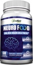 GreeNatr Brain Supplements for Memory and Focus - Ginko Biloba Capsules Brain Booster Supplement med B1, Folic Acid & Calcium - Memory Supplements for Cognitive & Brain Health 60 Capsules (1 flaska)