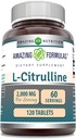 Formule uimitoare L Citruline 2000mg Per Servire 120 comprimate Suplimentul 