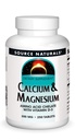Source Naturals Calcium & Magnesium, Amino Acid Complex with Vitamin D-3, 300 MG - 250 Tablets