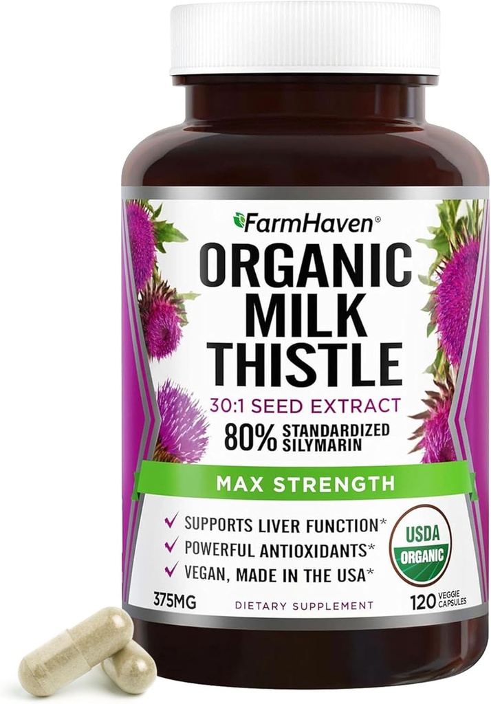 FarmHaven Silymarin Milk Thistle Capsule 