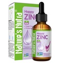 Nature's Nutra Happy Zinc, Liquid for Baby, Infant, Kids and Children, TRAACS Chelate Zinc, High Bioavailability, Non-GMO, Kosher, 2 Fl. Oz (60ml)