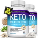 Toplux Keto Blocker Pills White Obličky Bean Extract - 1800 mg Natural Ketóza, Support Keto Diet, pre Muži Ženy, 90 Kapsule, Supplement