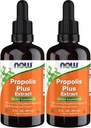 Now Supplements, Propolis Plus Extract Liquid med Dropper, Urte Supplement, 2 -Ounce (pakke med 2)