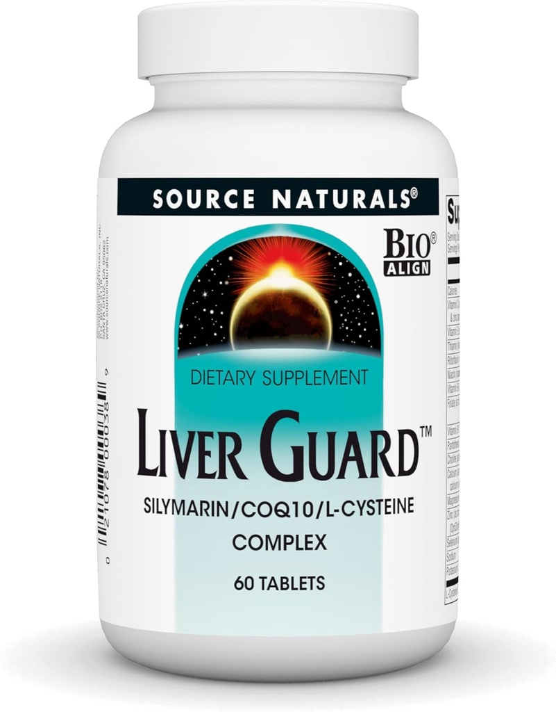 Source Naturals Hepatic Guard - Silymarin, CoQ10, N- Acetyl Cystein Complex - 60 tabletta