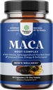 Krachtige Black Maca Root Capsules voor mannen - Herbal Wellness Supplement met Siberische Ginseng Ashwagandha en zwarte Maca Root - Mannen Wellness Supplement ter ondersteuning van de algemene gezondheid - 30 Tel.
