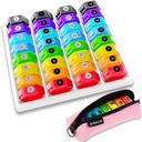 Aylık Pill Organizer 1-Time a-Day: 30 Günlük Pill Organizer with Etiketler, Portre Aylık Pill Box, Ay Pillrec ith Porte For Vitamin, Tıp, Fish Oil, Supplements