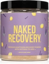 NAKED recovery - Gobe dopolnilo v prahu - Levi Mane, Cordyceps, Reishi, Tart Češnje, Lemon Balm - Adaptogen Wellness Formula, Stress Relief, Muscle Recovery - 30 Servings