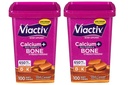 Viactiv Max Formula Calcium +Vitamin D3 Supplement for Bone Health, Rich Caramel, 100 Soft Chews - 2 Pack