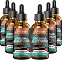 2000MG Liposomal 글루타티온 액체 하락, 매우 높은 흡수, 자연적인 해독, 면역 체계 & 피부 Supprot*, L 글루타티온, 비타민 C & Hyaluronic 산, 캡슐 대안, 12.12 OZ