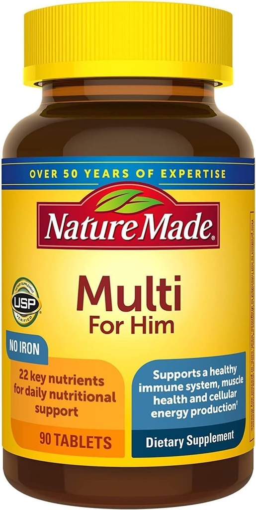 Nature Made multi for him 90 Tablets (Pack of 4)