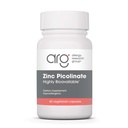 ARG Zinc Picolinate - Supports Healthy Immune System - Delivers 25 mg of Zinc - Highly Bioavailable Superior Absorption - Vegetarian & Hypoallergenic - 60 Servings - 60 Capsules