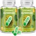 800 MG Lipomal Sulforaphane, Penyimpanan Otomatis untuk Penyimpanan & Potensi Maksimum, Penuh Spectrum Broccoli Ekstrak, Antioksidant & Liver Tambahan, 120 Softgels