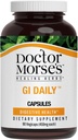 Daktaras Morse GI Dienos - Gut Cleanse - Digistive Support - Žarnyno, Bendras Gut Support - Naturoway Formuluota - Marshmlet šaknis, Slippery Elm Bark, Mullein Leaf - 90 Capsules - 45 dienos tiekimas