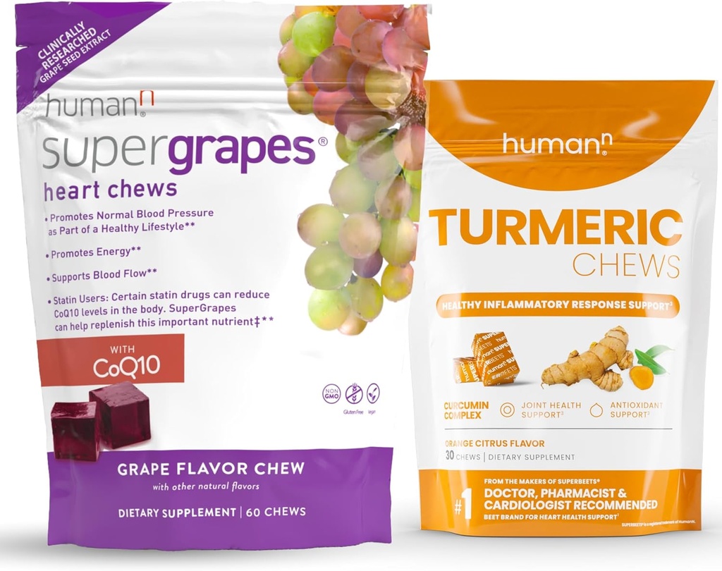 SuperGrapes Humano y Chews Turmeric