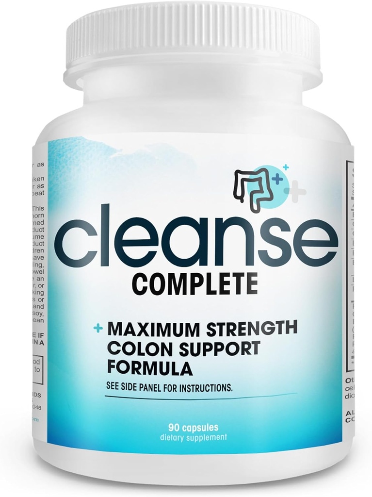 Cleanse Complete - Triple Strength Aktivert Colon Cleansefor Optimal Colon Helse og Colon Care.