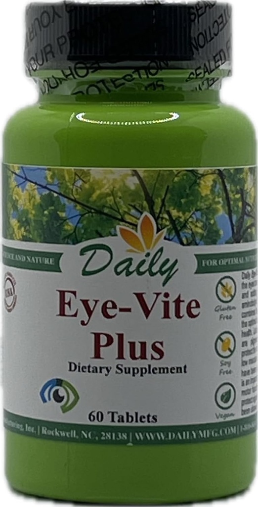 Daily Manufacturing Eye-Vite PlusTM (Vitamin's A, C, E, Zinc, Gamma Aminobutyric Acid (GABA), Lutein, Zeaxanthin eta Bilberry)