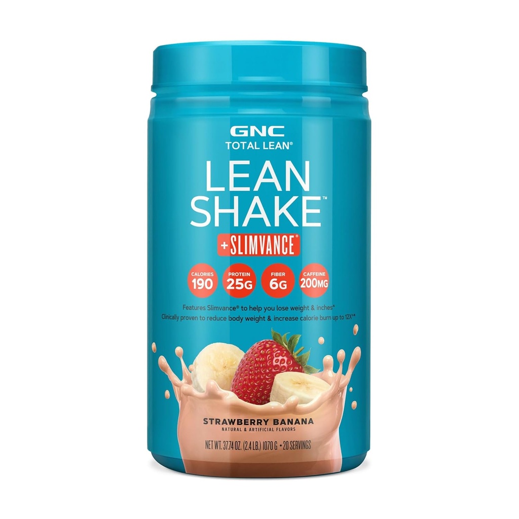 GNC Total Lean Lean Shake + Slimvance Stim - Клубничный банан (20 поданий)