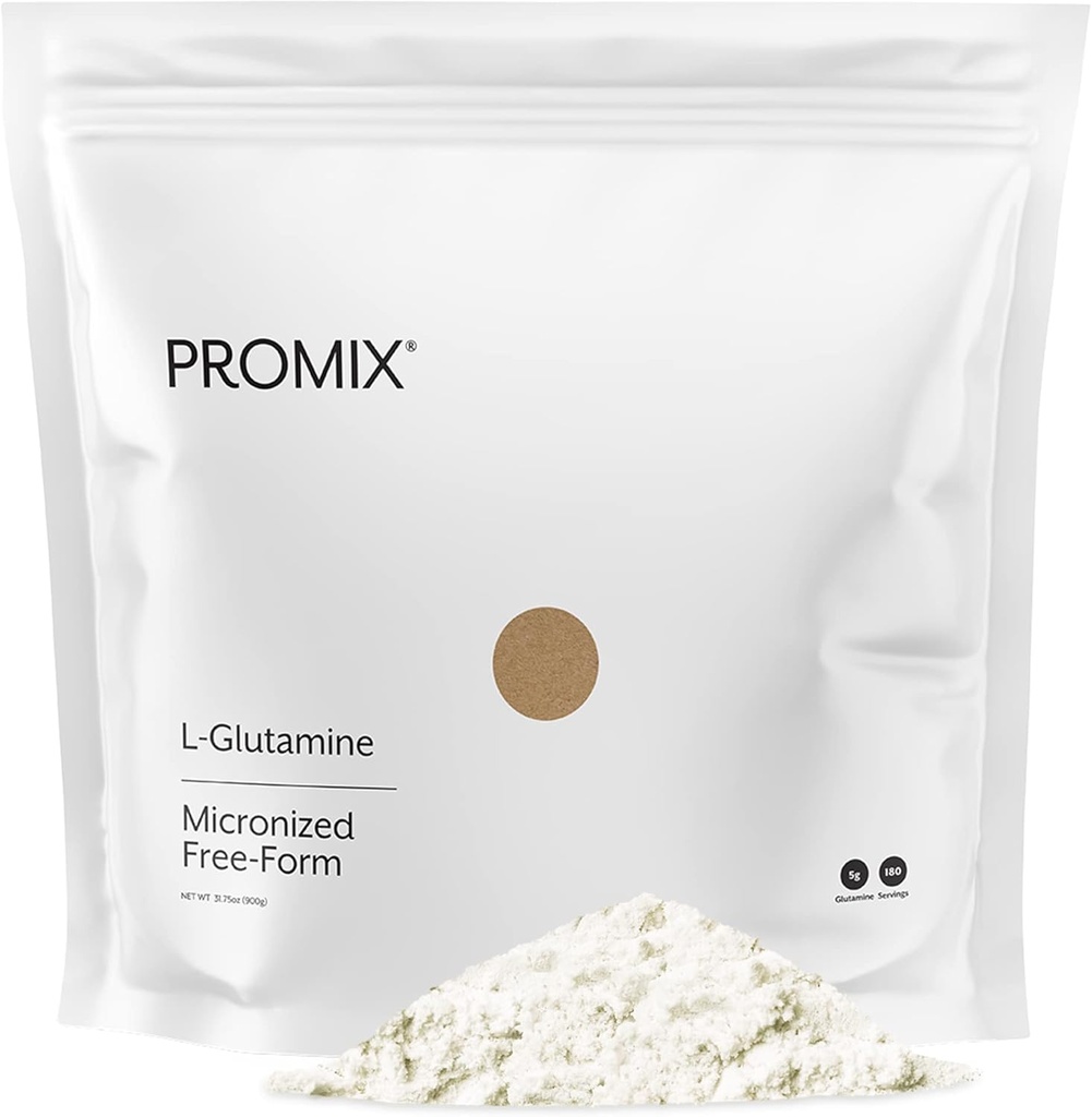 ProMix Nutrition L- glutamina - Czysta, zmikronizowana, wolna forma - Unflavored, 180 Służenie