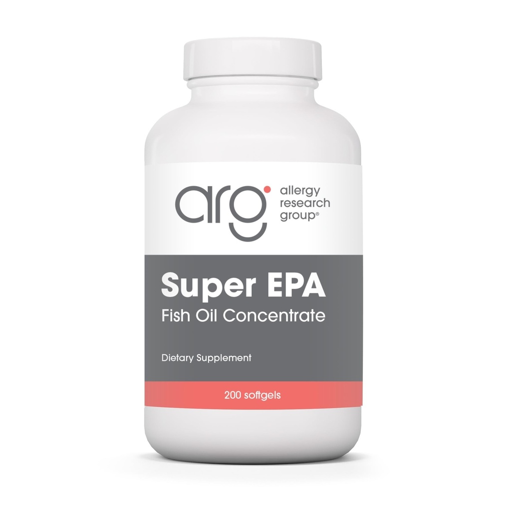 ARG Super EPA - 720 mg EPA & 480 mg DHA - Concentrated Omega-3 Fish Oil - Cardiovascular & Brain Health Support - 100 Servings - 200 Softgels